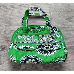 Vera Bradley Cupcakes Green Pouch‎ Change Coin Purse Zip Quilted Small